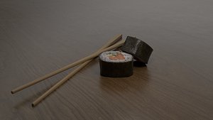 3D rolls sushi