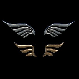 Eagle Wing 03 3D model 3D model