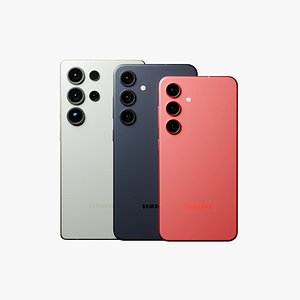 Samsung Galaxy S25 All Models in official colors 3D model