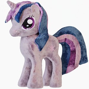 3D soft toy pony twilight