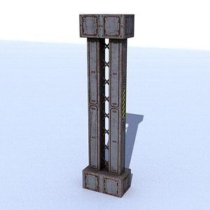 pillar 3D model