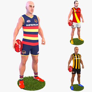 Australian Football Player 4K Rigged