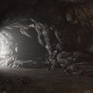 3D Game Ready Cave Interior Tileset