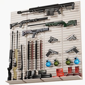 Store Show Case 6 Gun Store