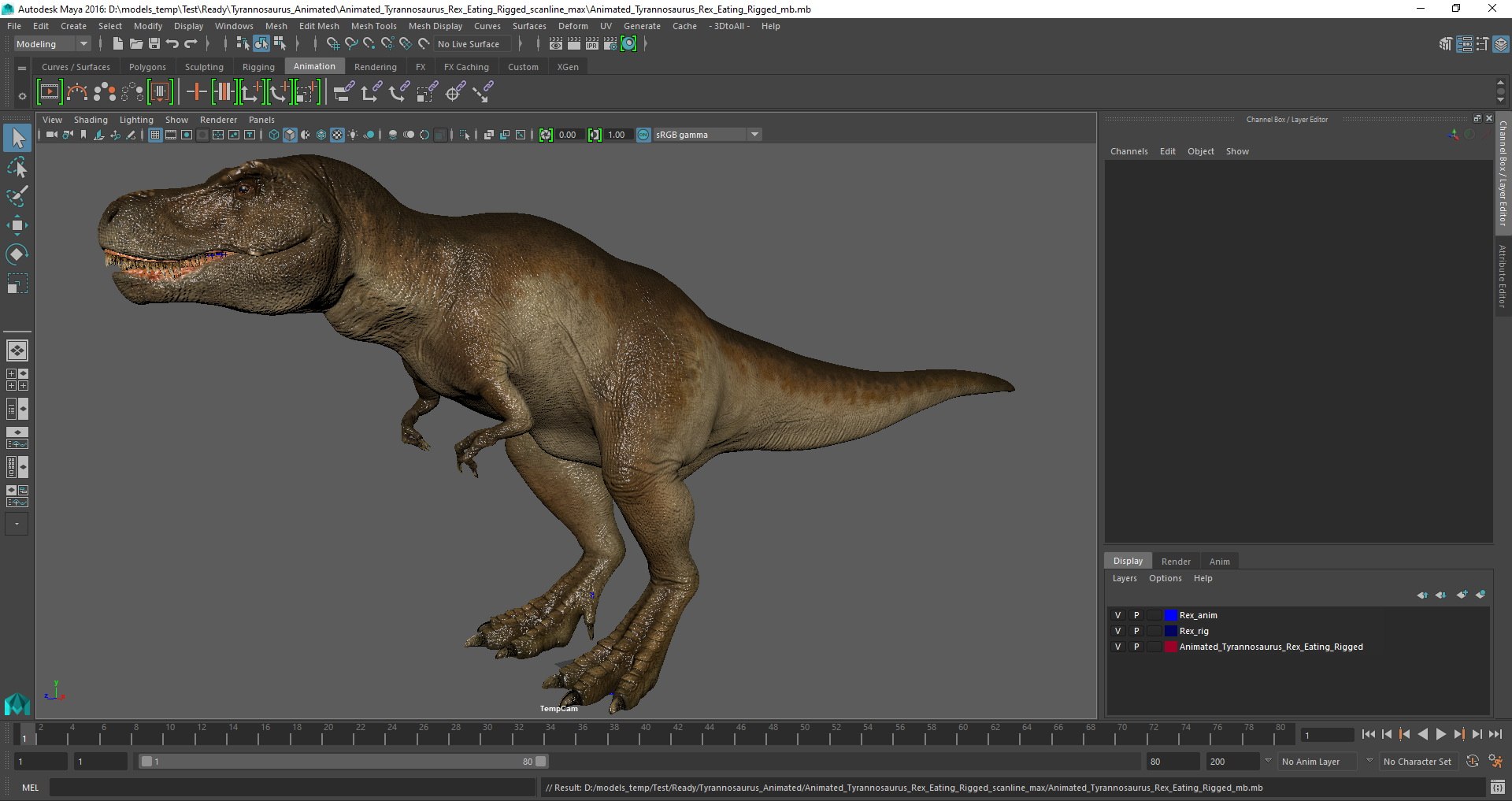 tyrannosaurus rex eating animal 3D https://p.turbosquid.com/ts-thumb/qW/Vc6YlM/iyl6TDgk/animated_tyrannosaurus_rex_eating_rigged_mb_01/jpg/1590517784/1920x1080/fit_q87/0b9304ca2e755230df8bf1bb8756b253a6364ef6/animated_tyrannosaurus_rex_eating_rigged_mb_01.jpg