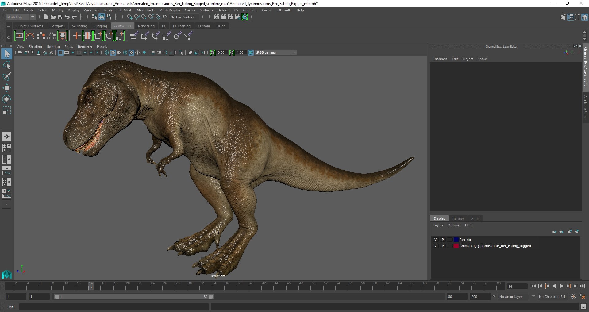 tyrannosaurus rex eating animal 3D https://p.turbosquid.com/ts-thumb/qW/Vc6YlM/n7dK9I03/animated_tyrannosaurus_rex_eating_rigged_mb_04/jpg/1590517790/1920x1080/fit_q87/15046c9a63b04627a128a762f88bcfbdd6eb9f08/animated_tyrannosaurus_rex_eating_rigged_mb_04.jpg
