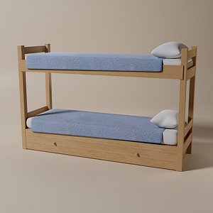 3D bunk bed model