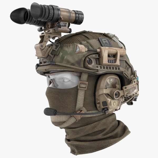 modèle 3D de Casque militaire tactique sans matériaux - TurboSquid