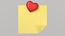 Sticky Note with Magnet PBR