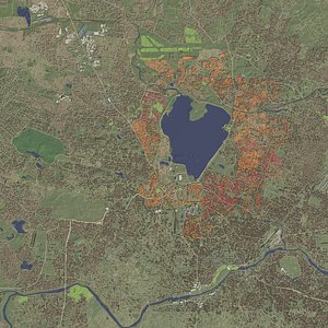 3D Hyderabad India - city and urban model