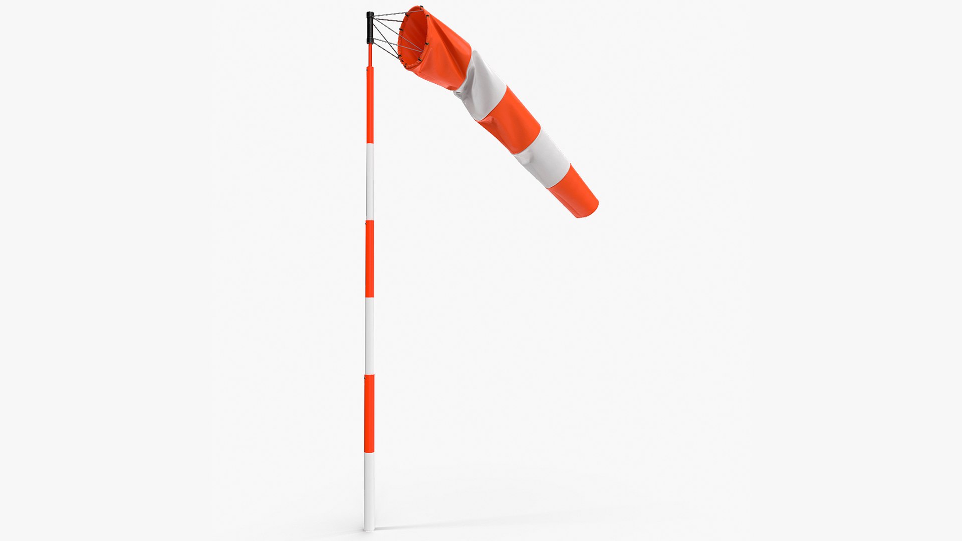 Windsock with Wind Speed 3 Knots 3D model preview