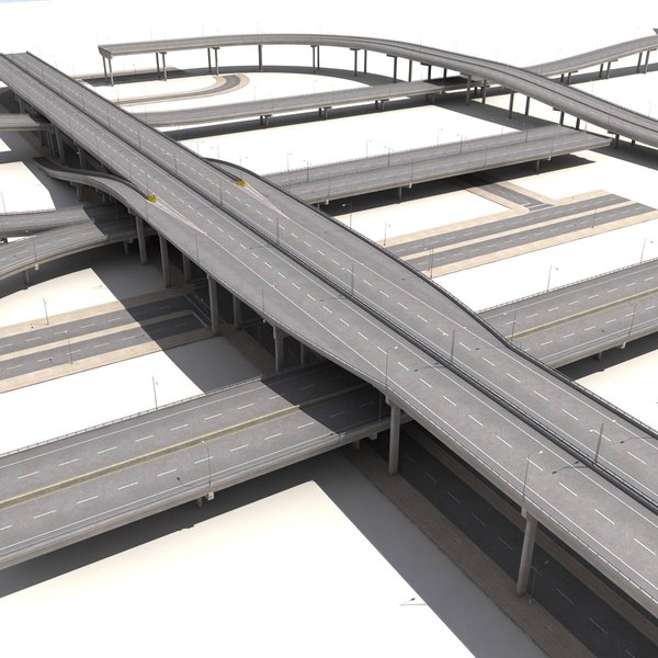 3d model streets roads highways collections