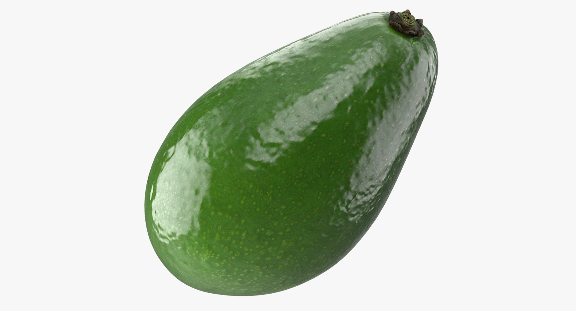 Whole Avocado 3D model preview