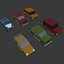 Samochody 3D Low poly Cartoon 2