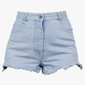 Jeans Shorts Remastered 3D model