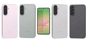 Samsung Galaxy A56 All Colors Low Poly model