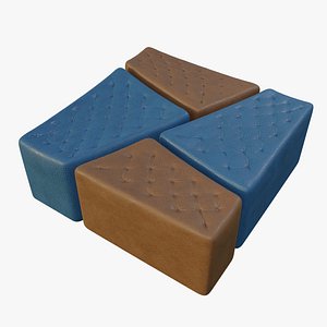 Voronoi Leather Seat 3D model