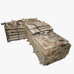 wood stack scan 3ds