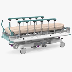 3D Emergency Transport Bed Rigged model