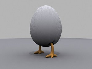 egg animals 3d obj
