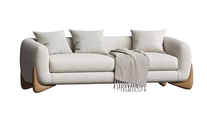 3D Amala Upholstered Sofa model