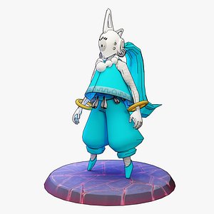 3D Stylized character rigged 3d model