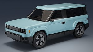 Slate Truck SUV Kit Ind Of A Big Teal 3D Model 2027 3D model