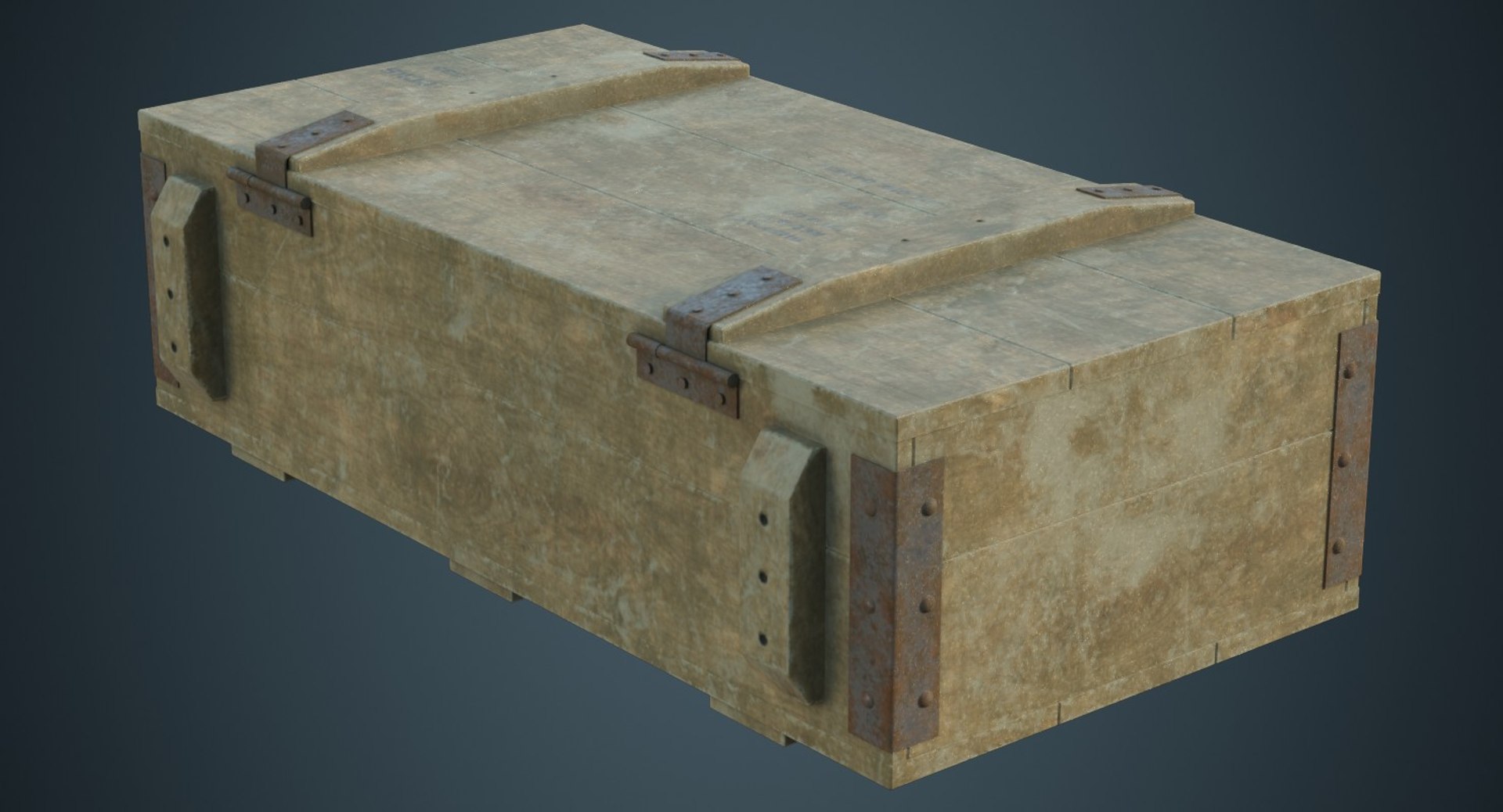 3D Ammunition Box 2d - TurboSquid 1489165