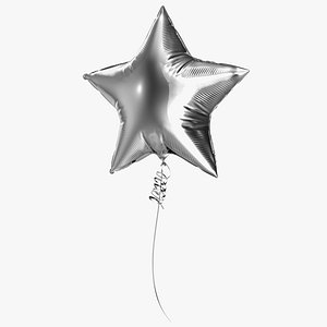 Silver Star Foil Balloon