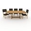 Dining Set 6 3D