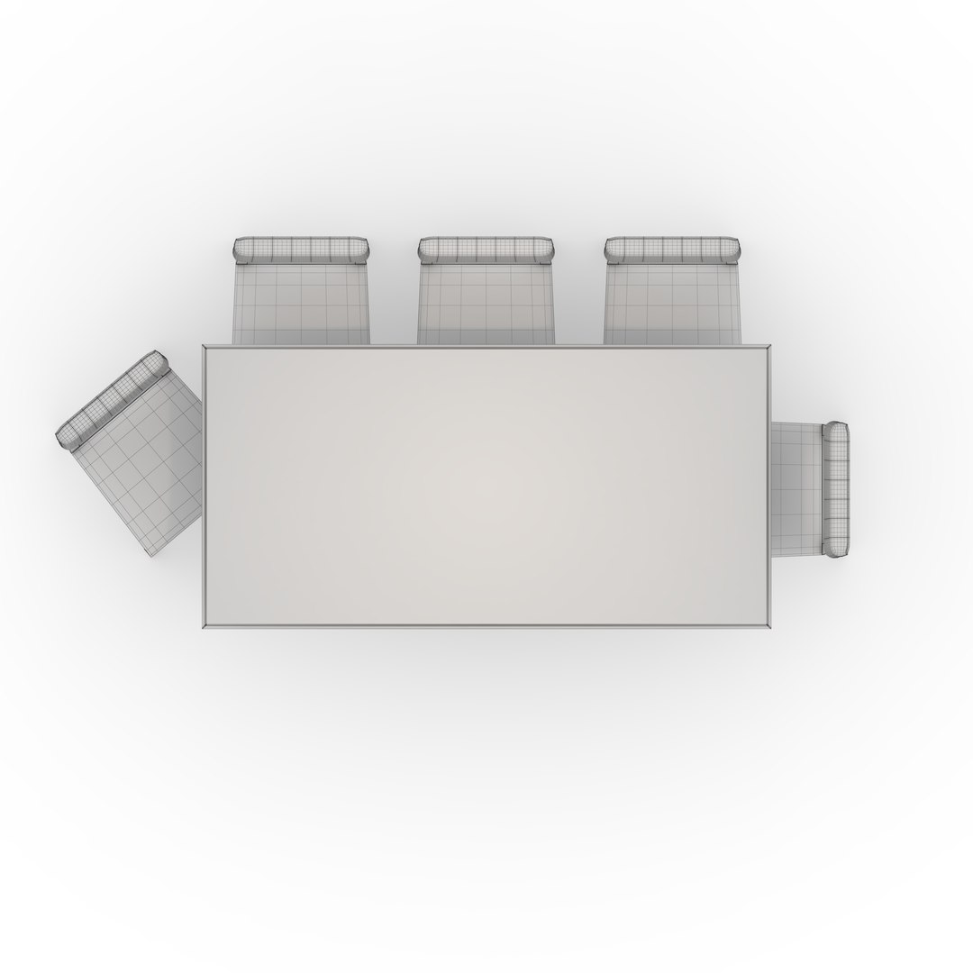 Dining Set 6 3D - TurboSquid 2334948