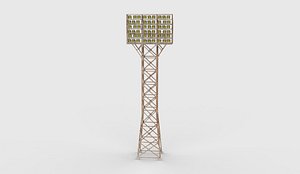 3D Stadium Lights 3D model model