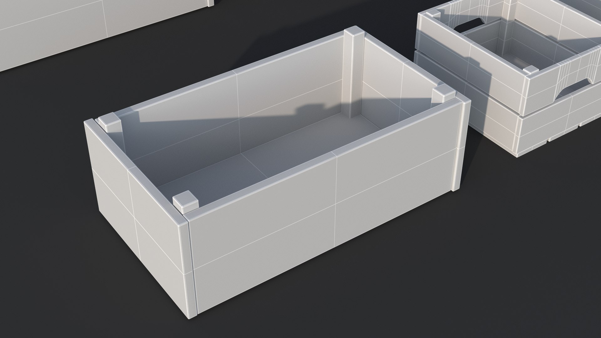 Wooden Box Collection 3D model https://p.turbosquid.com/ts-thumb/qX/cHxd1p/mc/wireframe.0004/png/1715501147/1920x1080/fit_q87/ed9ee29442bc4500fbdbc9055848d40dc80b0dd4/wireframe.0004.jpg