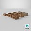 Colección de cajas de madera