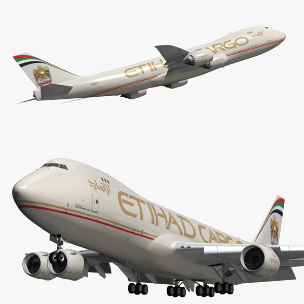 ボーイング747 8階エティハド貨物3Dモデル - TurboSquid 1149666