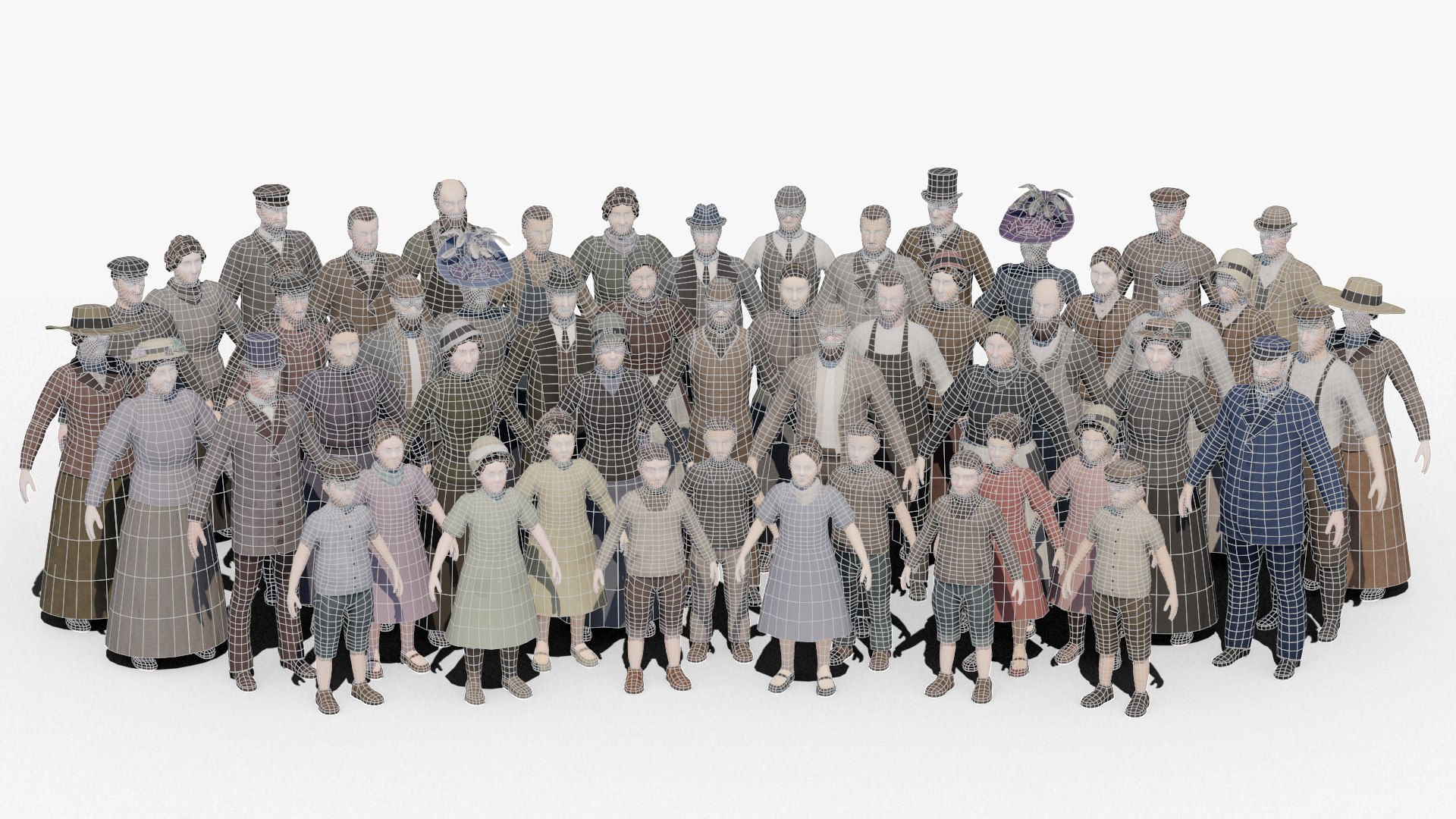 3D background anima files model https://p.turbosquid.com/ts-thumb/qX/caGXM1/SI6XpL4I/19thcentury_lowpo_crowd_groupwire0000/jpg/1587907105/1920x1080/fit_q87/6a0552f5dff83a5c6552a8ff89cc0c879729fa68/19thcentury_lowpo_crowd_groupwire0000.jpg