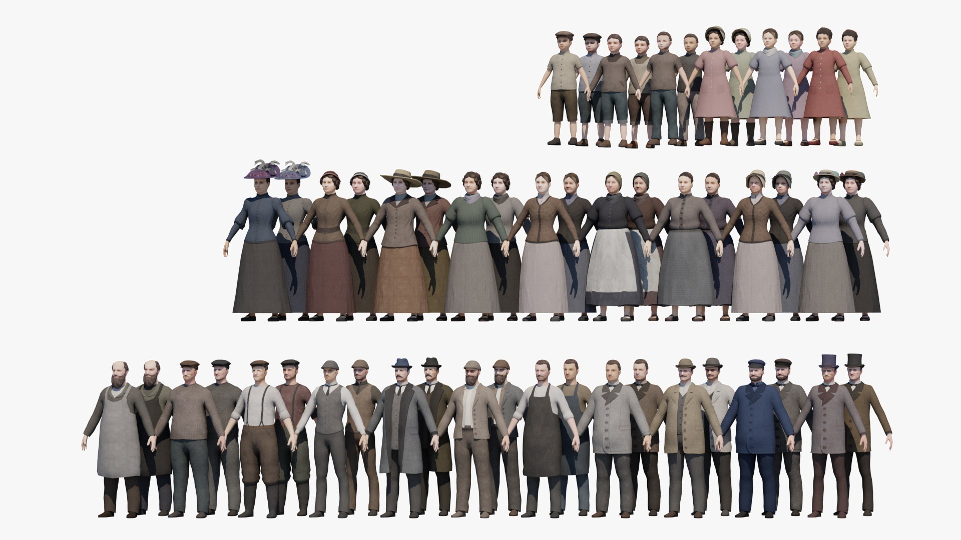 3D background anima files model https://p.turbosquid.com/ts-thumb/qX/caGXM1/tnTWqyoy/19thcentury_lowpo_crowd_allfront0000/jpg/1587907105/1920x1080/fit_q87/9c46f26a0d964832b6e8c5fb816a96145cfe2a53/19thcentury_lowpo_crowd_allfront0000.jpg