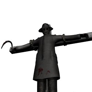 3d scarecrow scare crow model