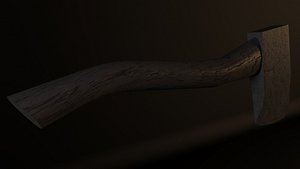 free woodcutting axe 3d model