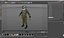 3D ussr astronaut wearing space suit model