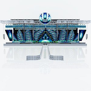 Ultra Music Festival 2020 Main Stage PioneerDJM 3D model