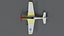 Low Poly Cartoon North American P-51 Mustang