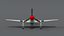 Low Poly Cartoon North American P-51 Mustang