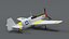 Low Poly Cartoon North American P-51 Mustang