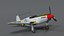 Low Poly Cartoon North American P-51 Mustang
