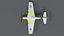 Low Poly Cartoon North American P-51 Mustang