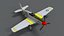 Low Poly Cartoon North American P-51 Mustang