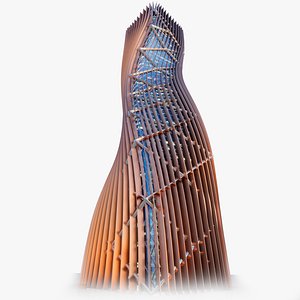 Futuristic Non-Existent Realistic Building 01
