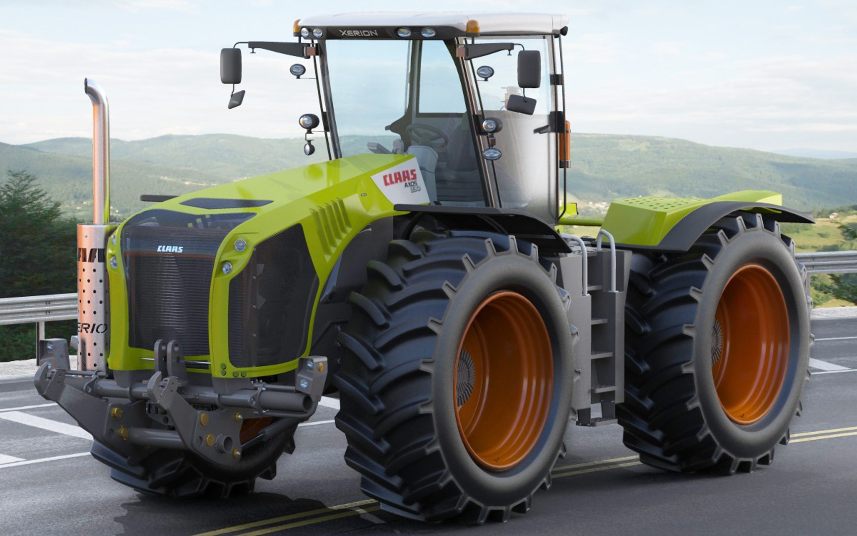 CLAAS Xerion 5000 расчистка снега