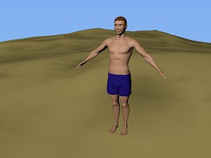 Man on beach